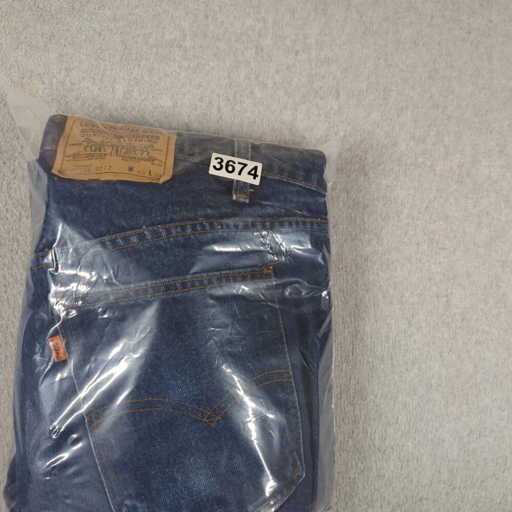 Vintage Levis 505 Jeans Men 40x34 (Actual 38x34) Straight Leg Orange Tab USA 80s - Picture 10 of 10